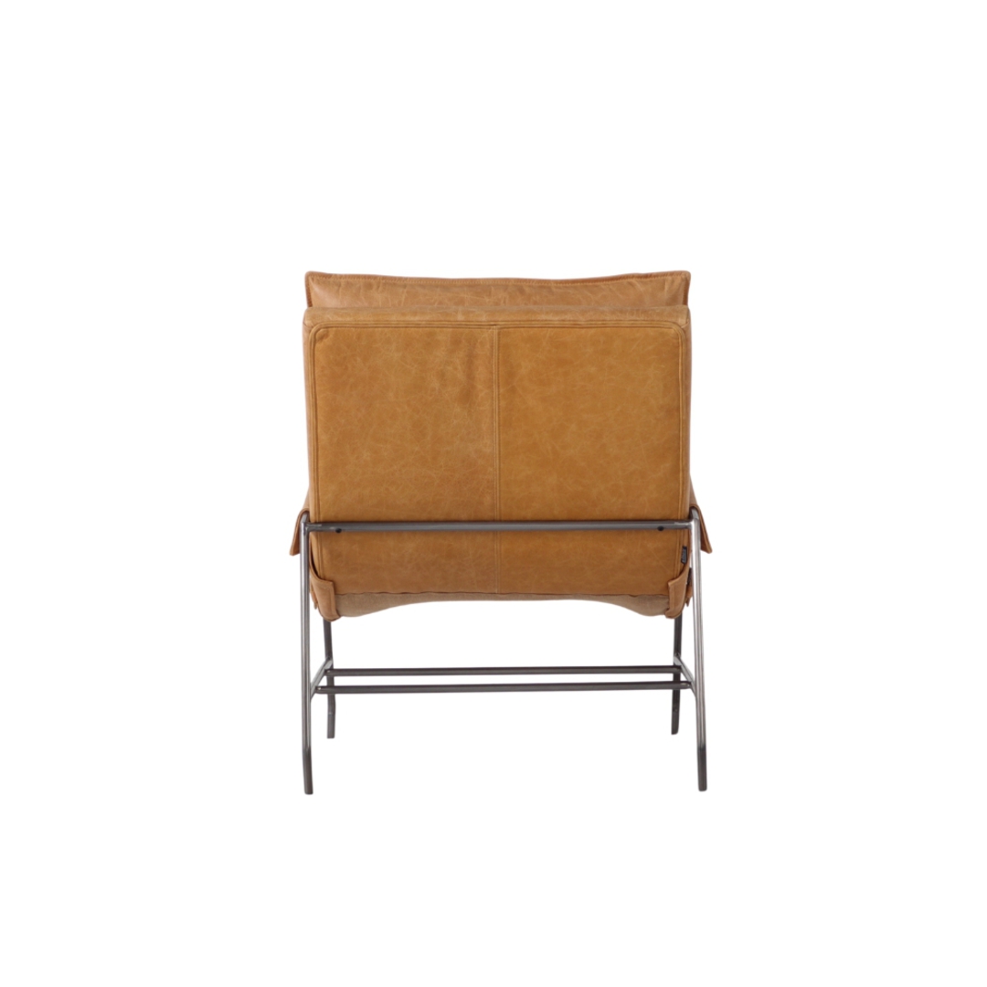 Marsala Leather Club Chair - Rum image 3